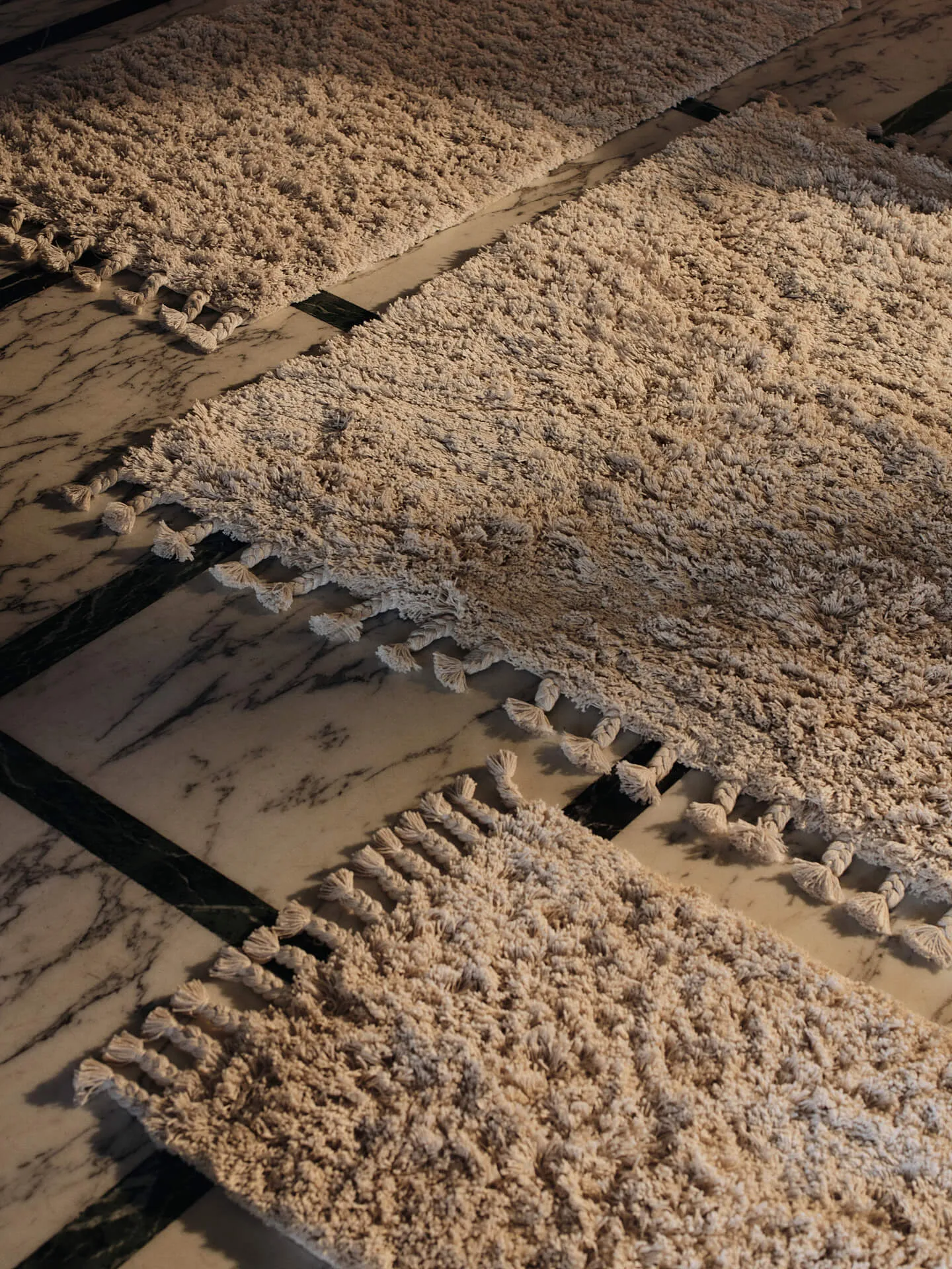 Amass long pile tæppe 70x50 cm, Off-white Ferm Living