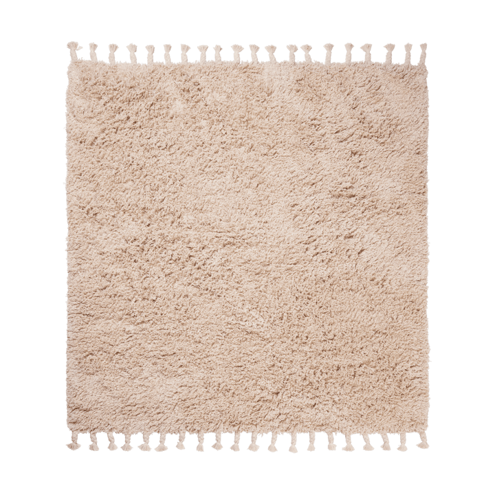 Amass long pile tæppe140x140 cm - Off-white - Ferm Living