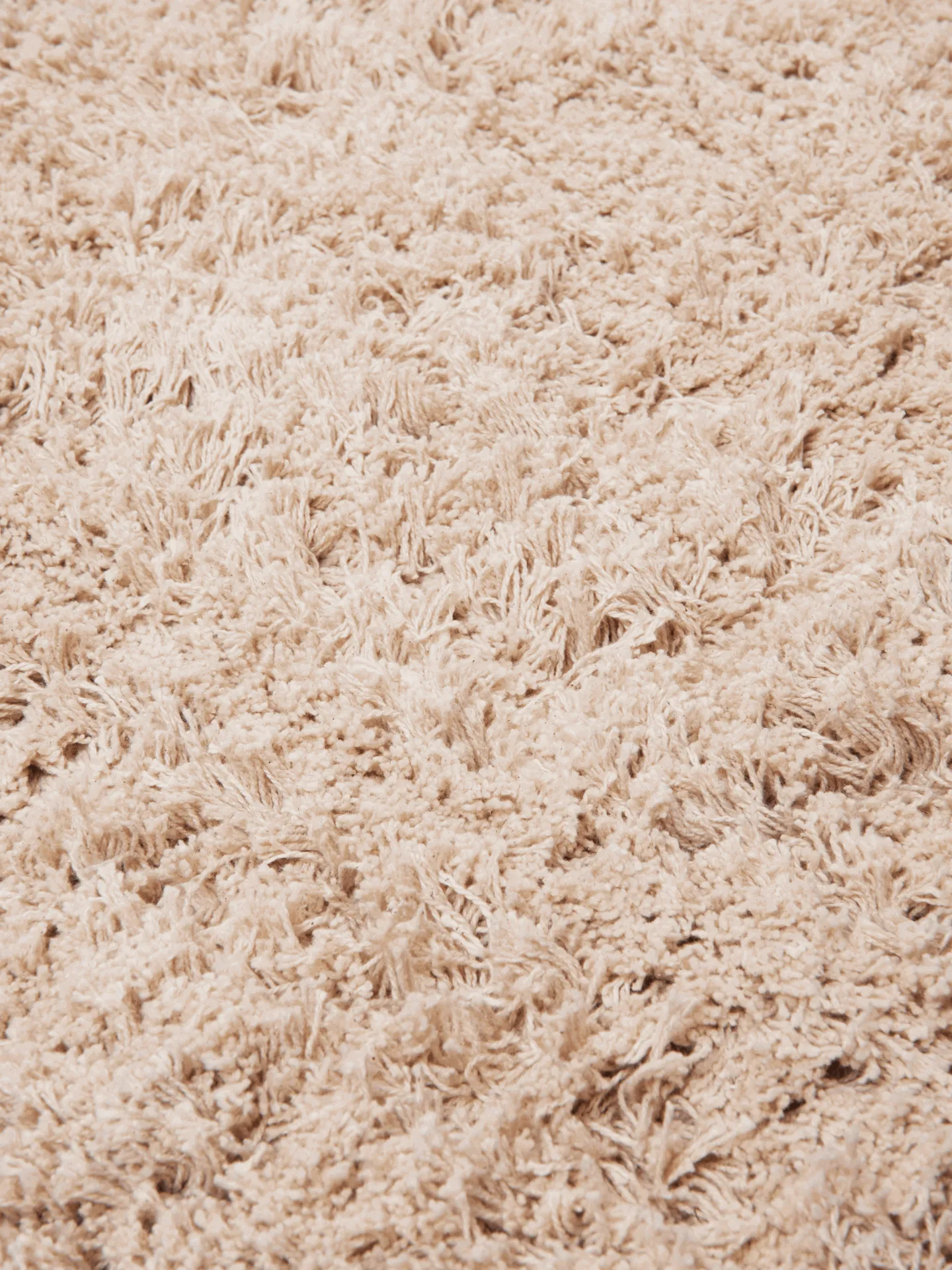 Amass long pile tæppe140x140 cm, Off-white Ferm Living