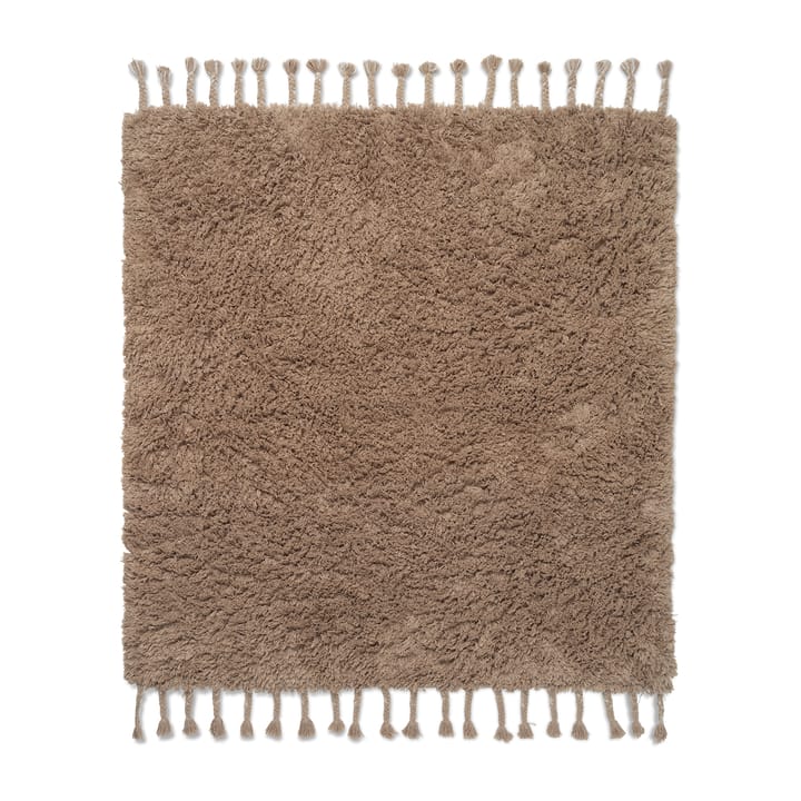 Amass long pile tæppe140x140 cm - White Pepper - Ferm Living