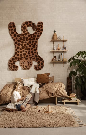 Amass long pile tæppe140x140 cm - White Pepper - Ferm Living