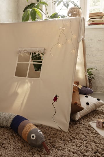 Amass long pile tæppe140x140 cm - White Pepper - Ferm Living