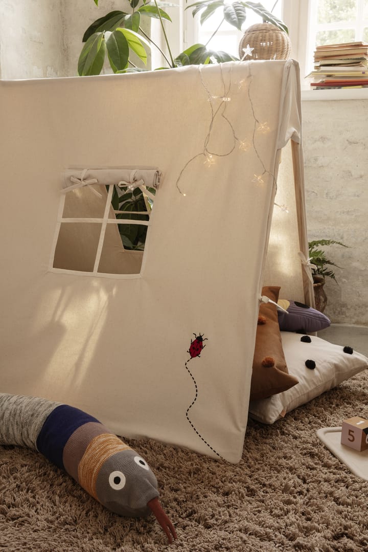 Amass long pile tæppe140x140 cm, White Pepper Ferm Living