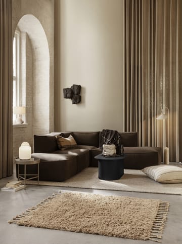 Amass long pile tæppe140x140 cm - White Pepper - Ferm Living