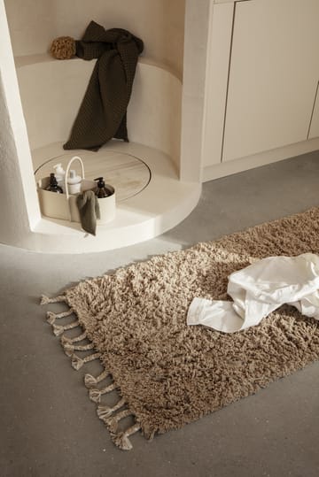 Amass long pile tæppe70x140 cm - White Pepper - Ferm Living