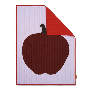 Apple plaid 80x110 cm - Lilla-rød - Ferm Living