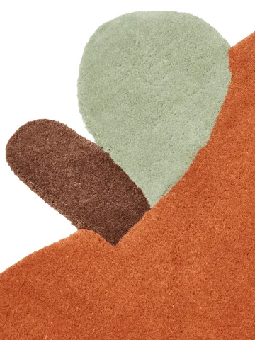 Apple tuftet tæppe - Brown Clay, 110x110 cm - Ferm Living