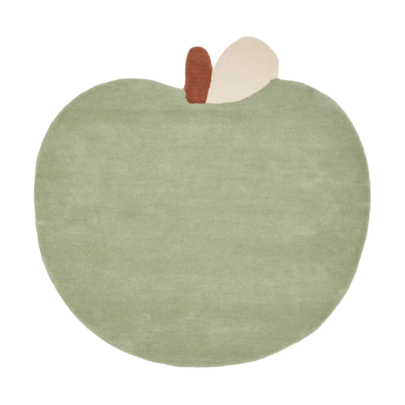 Apple tuftet tæppe, Tea Green, 110x110 cm Ferm Living