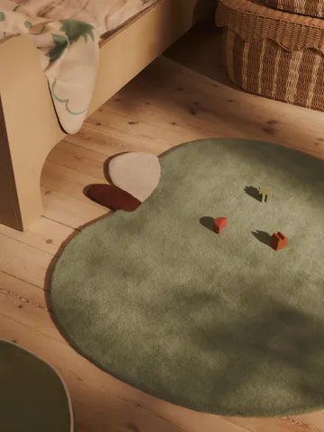 Apple tuftet tæppe - Tea Green, 110x110 cm - Ferm Living