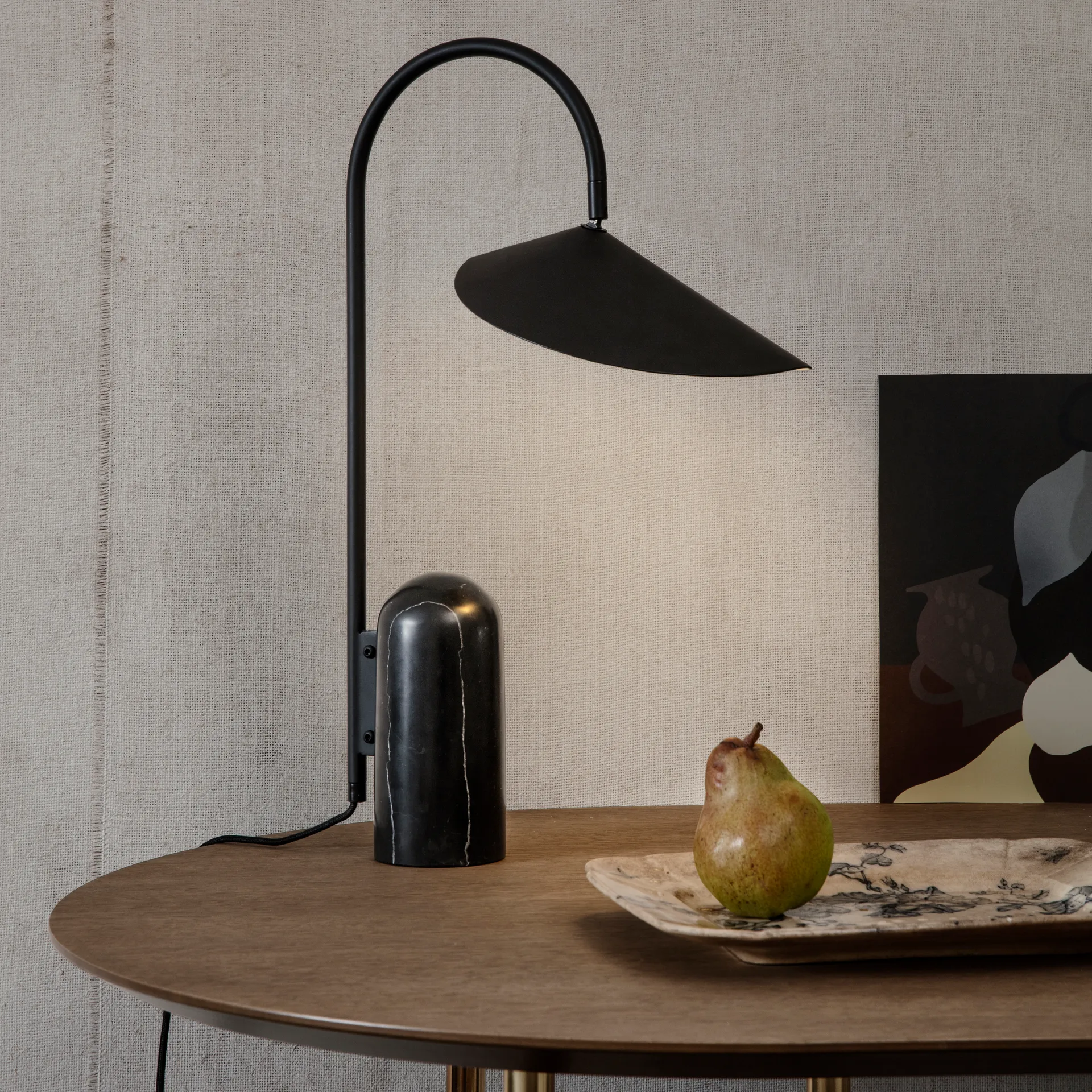 Arum bordlampe, Black Ferm Living