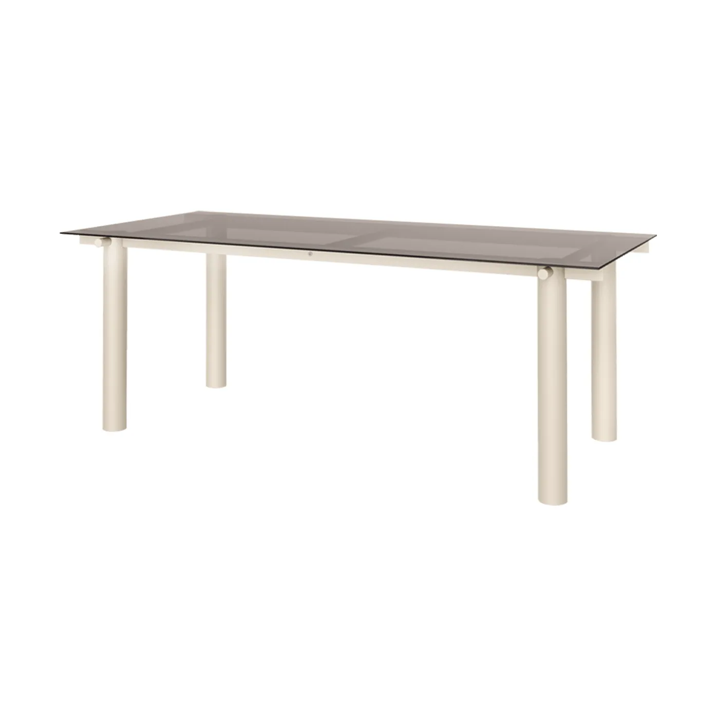 Atura spisebord, Light cashmere-dark tinted glass, 90x200 cm Ferm Living