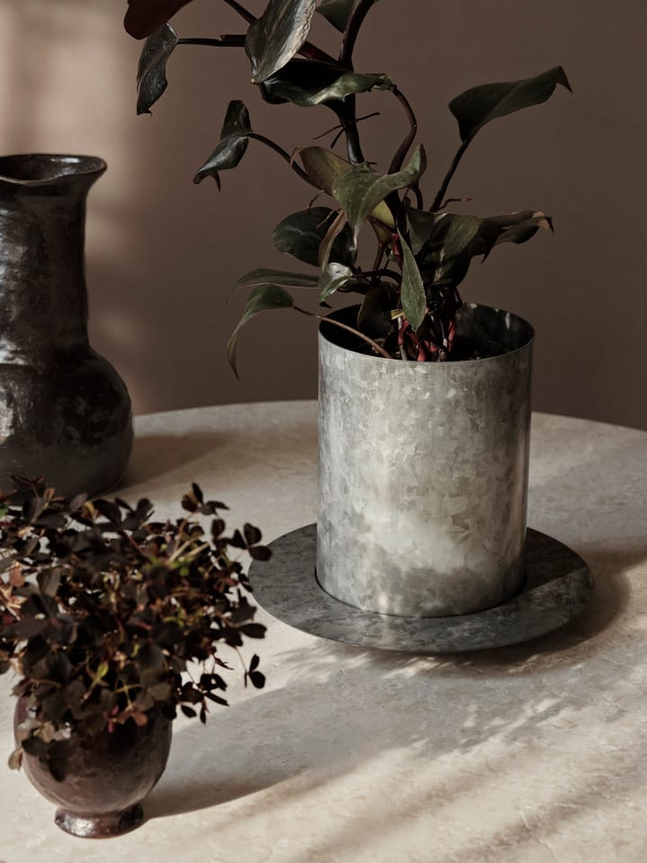 Auran urtepotte medium 26,6 cm, Galvanized iron Ferm Living