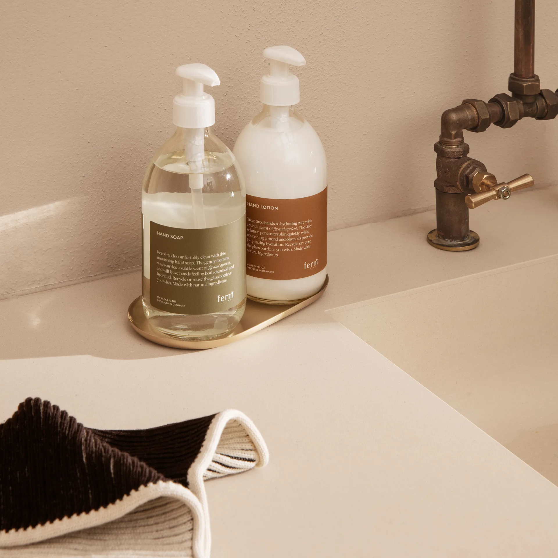 Basho bakke 9x18 cm, Messing Ferm Living