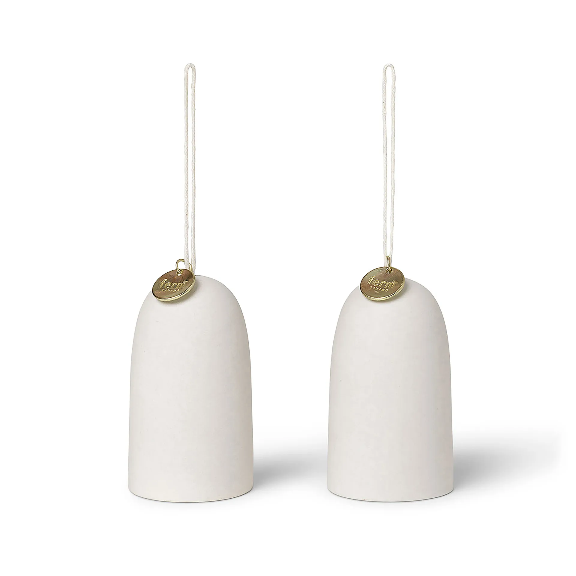 Bell klocka juleophæng Ø4 cm 2-pak, Offwhite Ferm Living