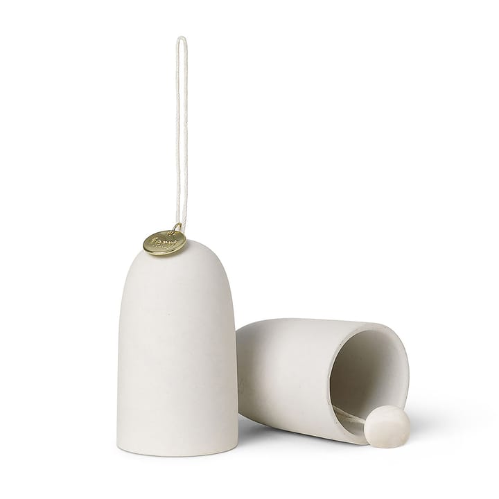 Bell klocka juleophæng Ø4 cm 2-pak , Offwhite Ferm Living