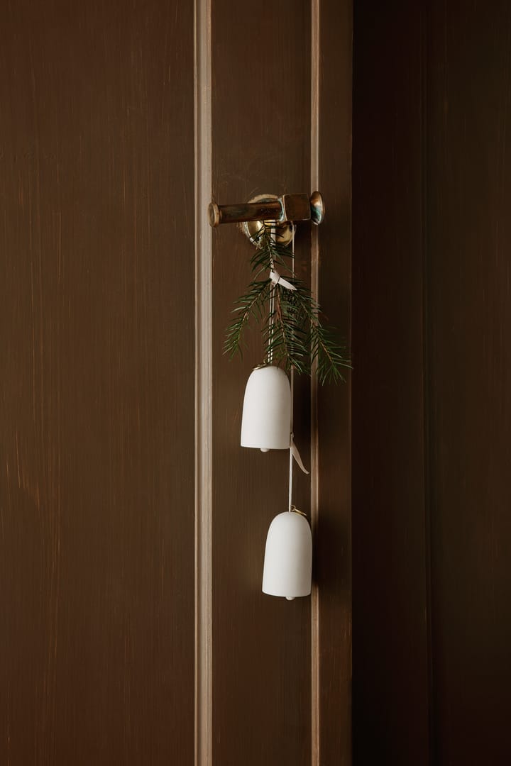 Bell klocka juleophæng Ø4 cm 2-pak , Offwhite Ferm Living