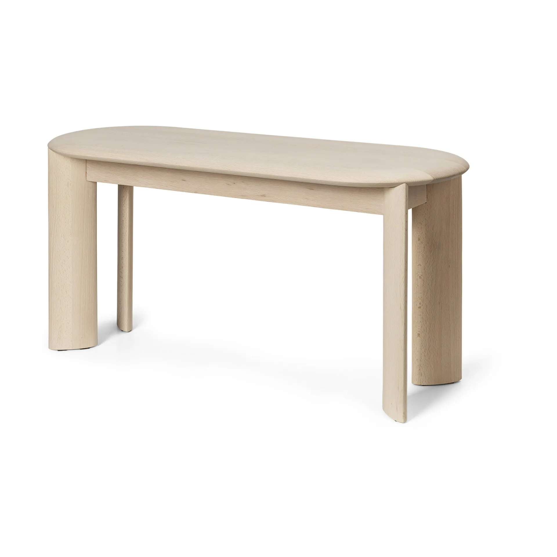Bevel bænk, White Oiled Beech Ferm Living