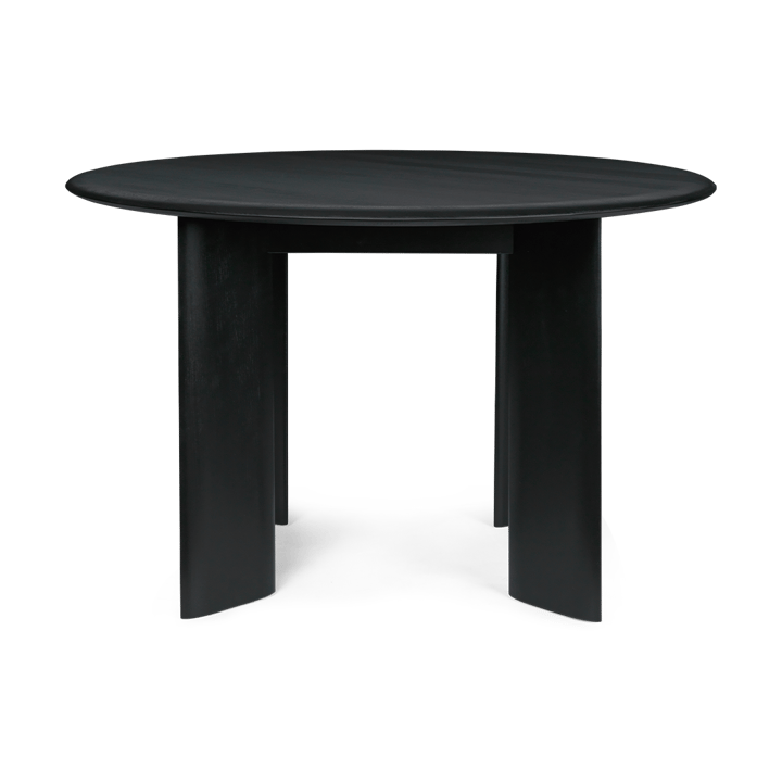 Bevel spisebord rundt - Black Oiled Beech, Ø117 cm - Ferm Living