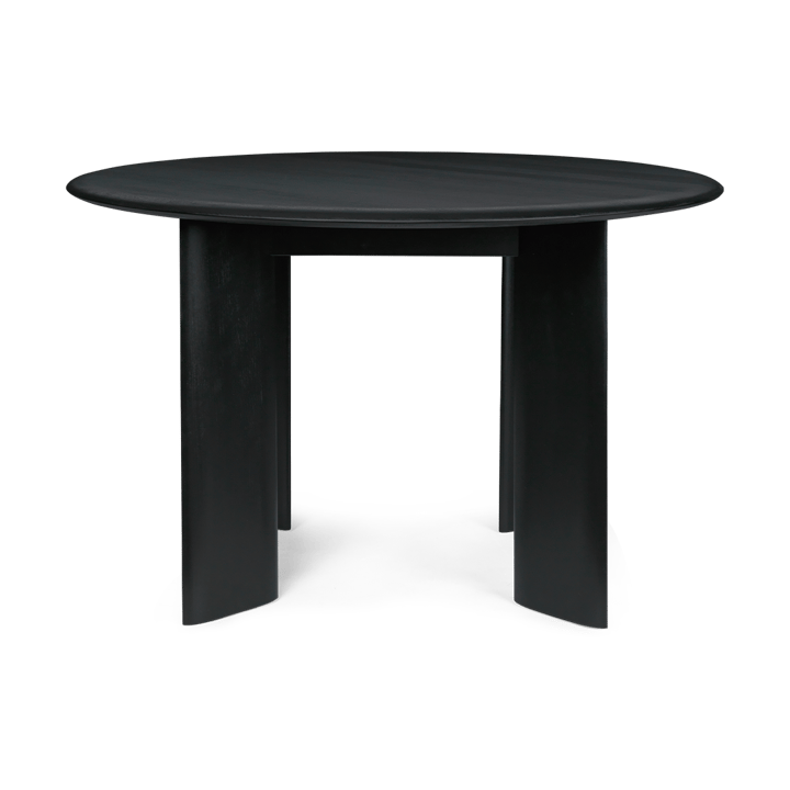 Bevel spisebord rundt - Black Oiled Beech, Ø117 cm - Ferm LIVING