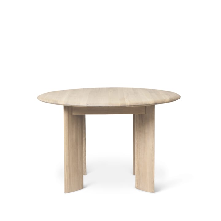 Bevel spisebord rundt, Oak white oiled Ferm Living