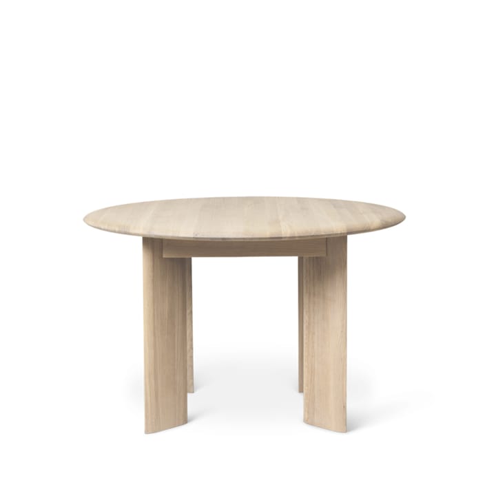 Bevel spisebord rundt - Oak white oiled - Ferm LIVING