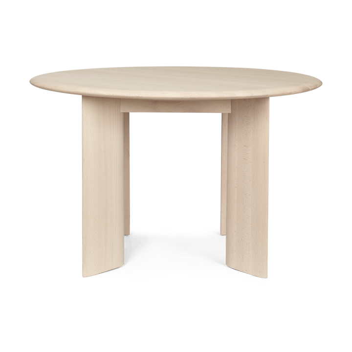 Bevel spisebord rundt - White Oiled Beech, Ø117 cm - Ferm LIVING