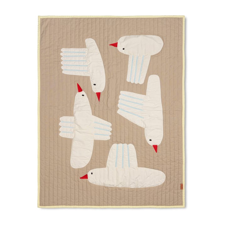 Bird quiltet tæppe - Beige - Ferm Living