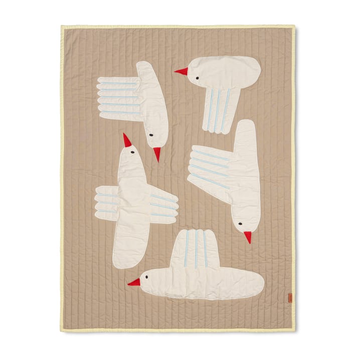 Bird quiltet tæppe - Beige - Ferm LIVING