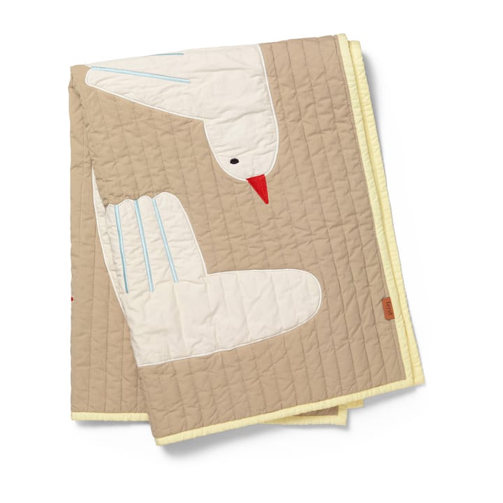Bird quiltet tæppe, Beige Ferm Living