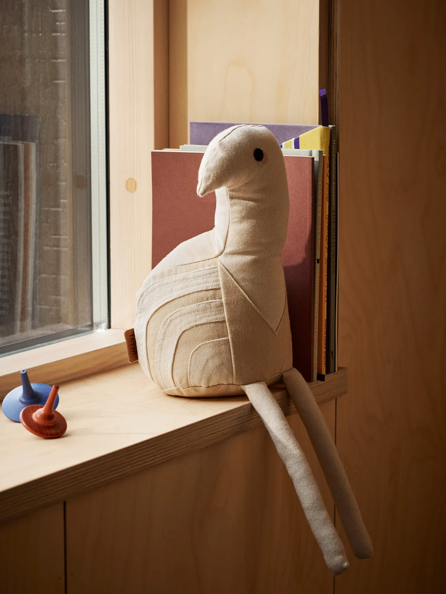 Birdy teddy tøjdyr, Natural/Offwhite Ferm Living
