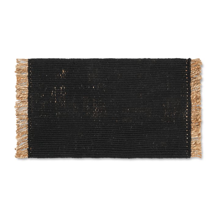 Block dørmåtte 50x80 cm - Black/Natural - Ferm Living