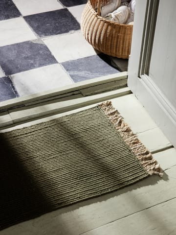 Block dørmåtte 50x80 cm - Olive/Natural - Ferm Living