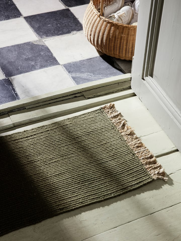 Block dørmåtte 50x80 cm, Olive/Natural Ferm Living