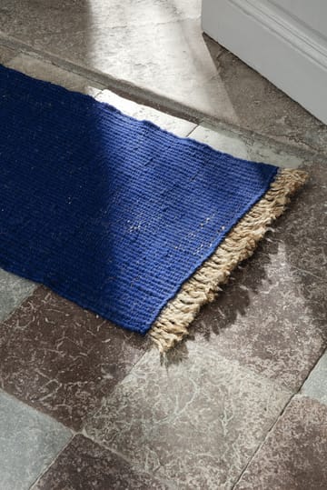 Block dørmåtte 80x50 cm - Blå - Ferm Living