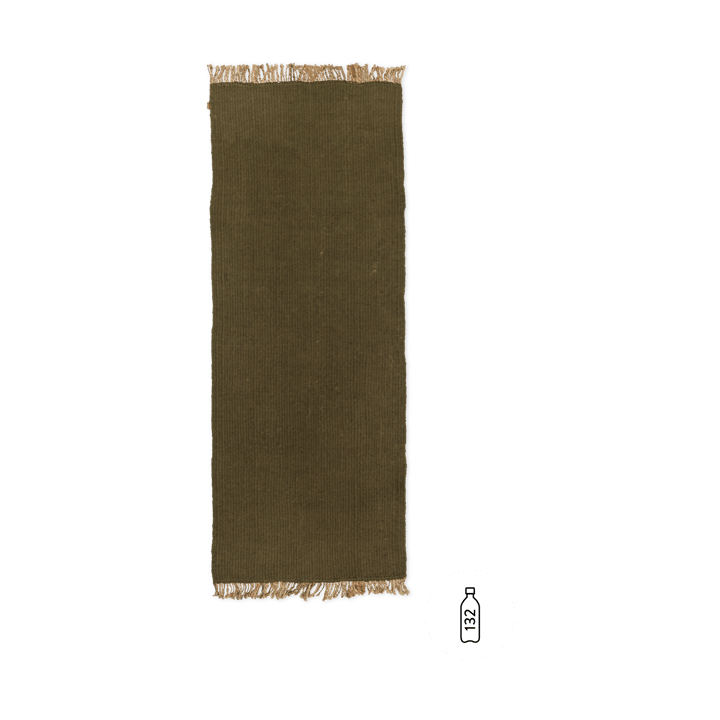 Block entrétæppe - Olive/Natural, 80x200 cm - Ferm LIVING