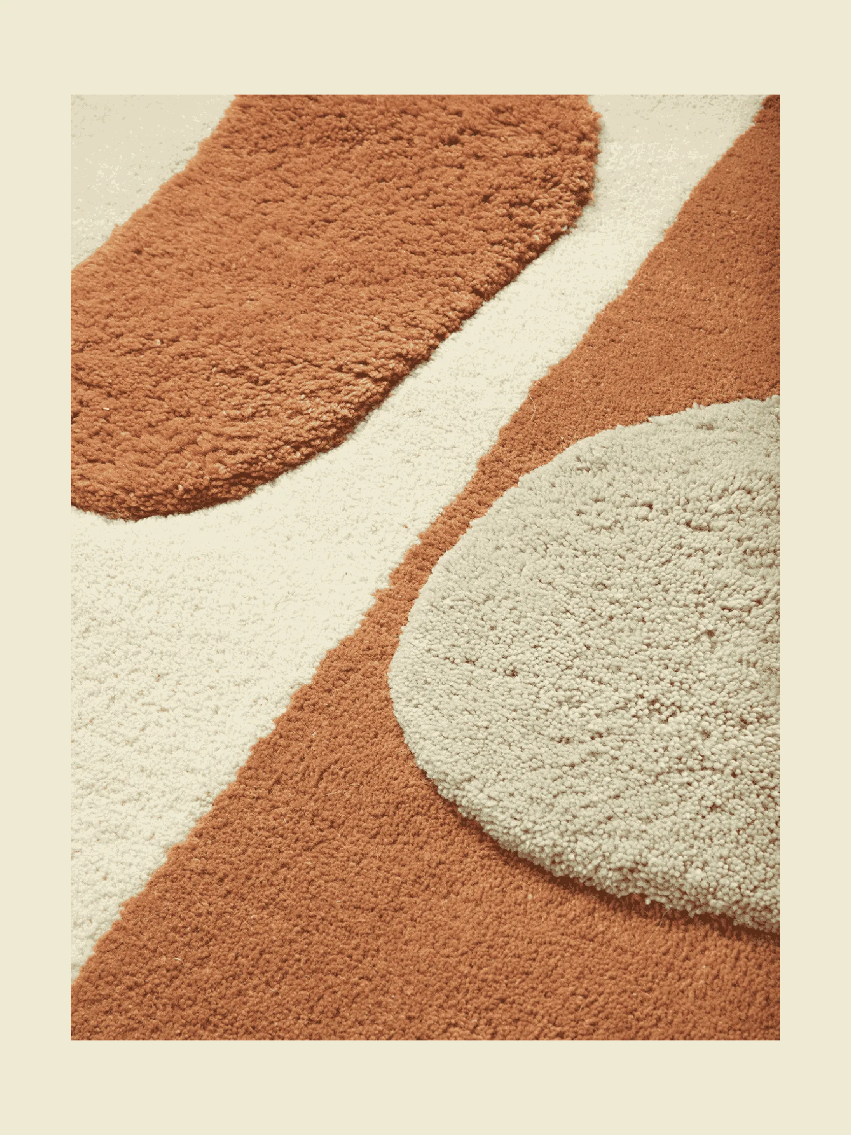 Bloco tuftet tæppe, Blush-off white, 120x180 cm Ferm Living