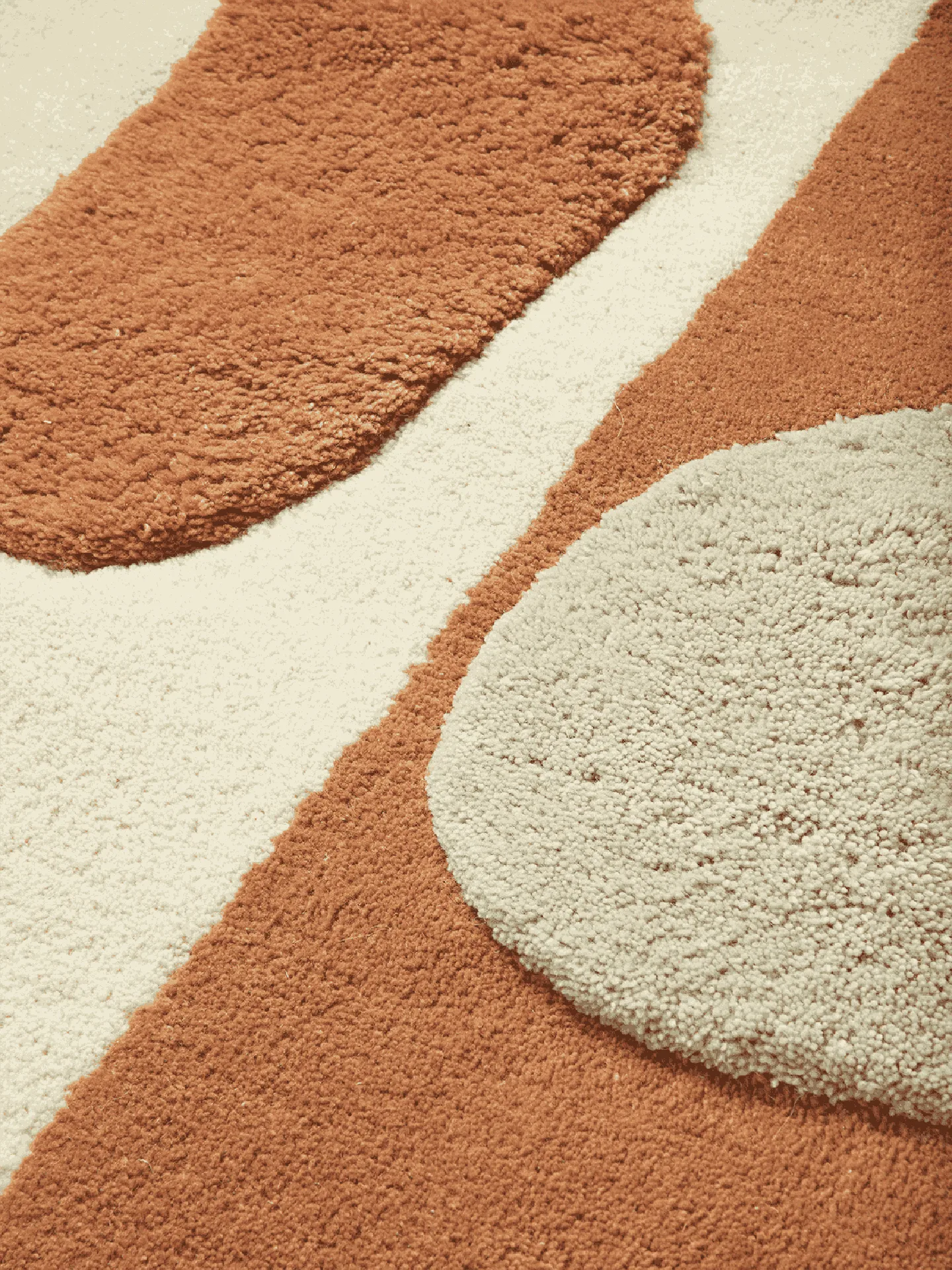 Bloco tuftet tæppe, Blush-off white, 80x120 cm Ferm Living