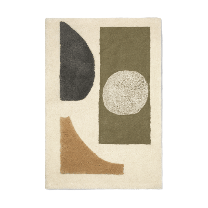 Bloco tuftet tæppe - Green-off white, 120x180 cm - Ferm Living