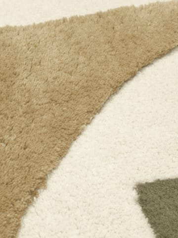 Bloco tuftet tæppe - Green-off white, 120x180 cm - Ferm Living