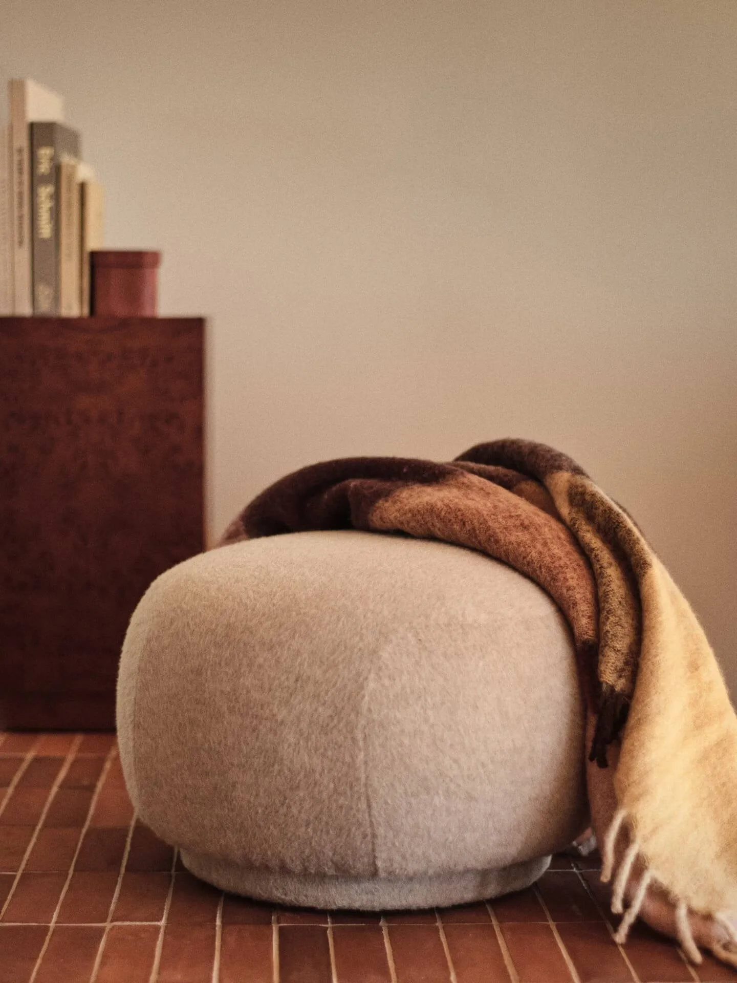 Blur mohair plaid, Butter-pale rose, 130x170 cm Ferm Living
