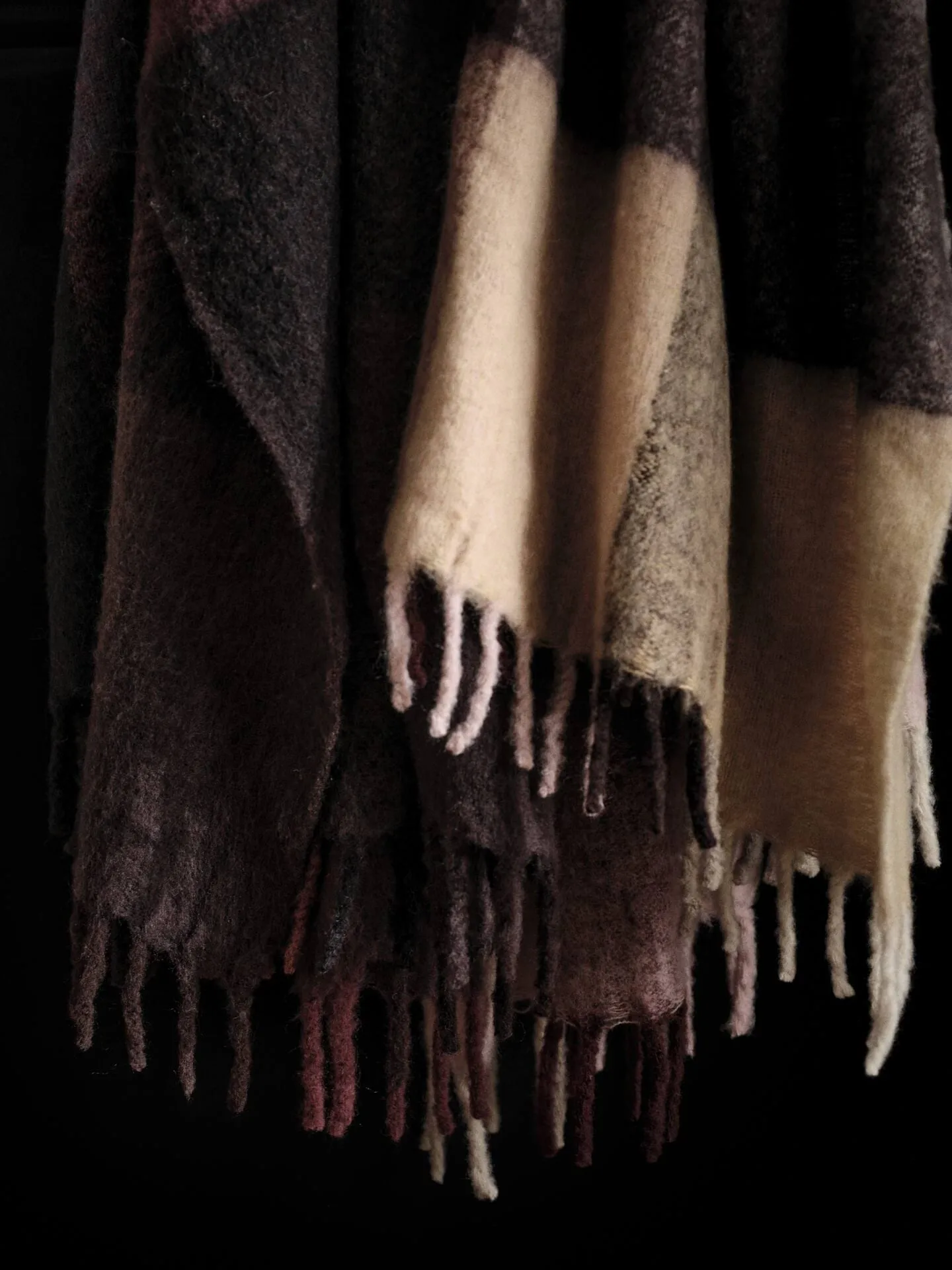 Blur mohair plaid, Butter-pale rose, 130x170 cm Ferm Living