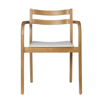 Boda armstol - Polstret sæde, natural oak-off-white - Ferm Living