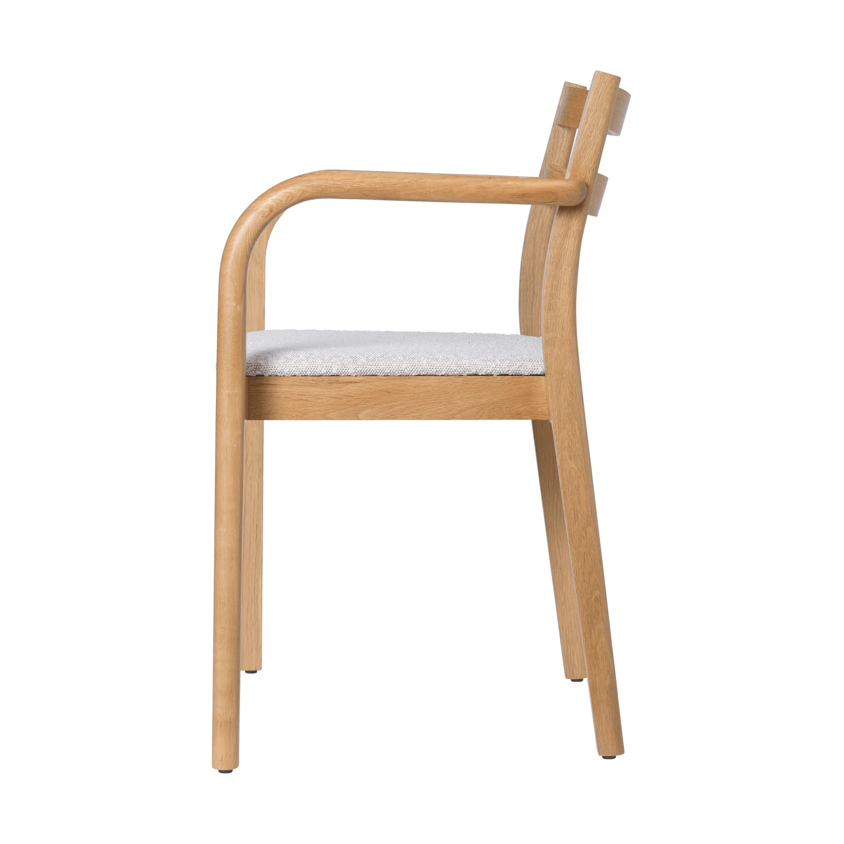 Boda armstol, Polstret sæde rugged bouclé, natural-off-white Ferm Living