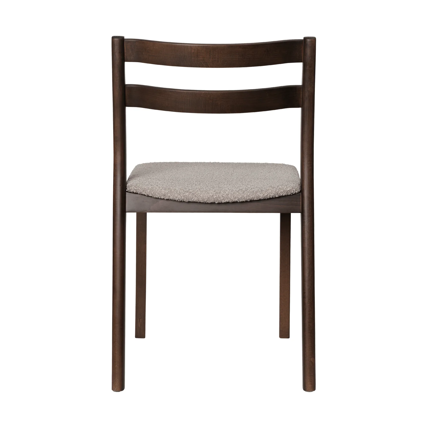 Boda stol, Polstret sæde rugged bouclé, mørkbejset eg-natural Ferm Living