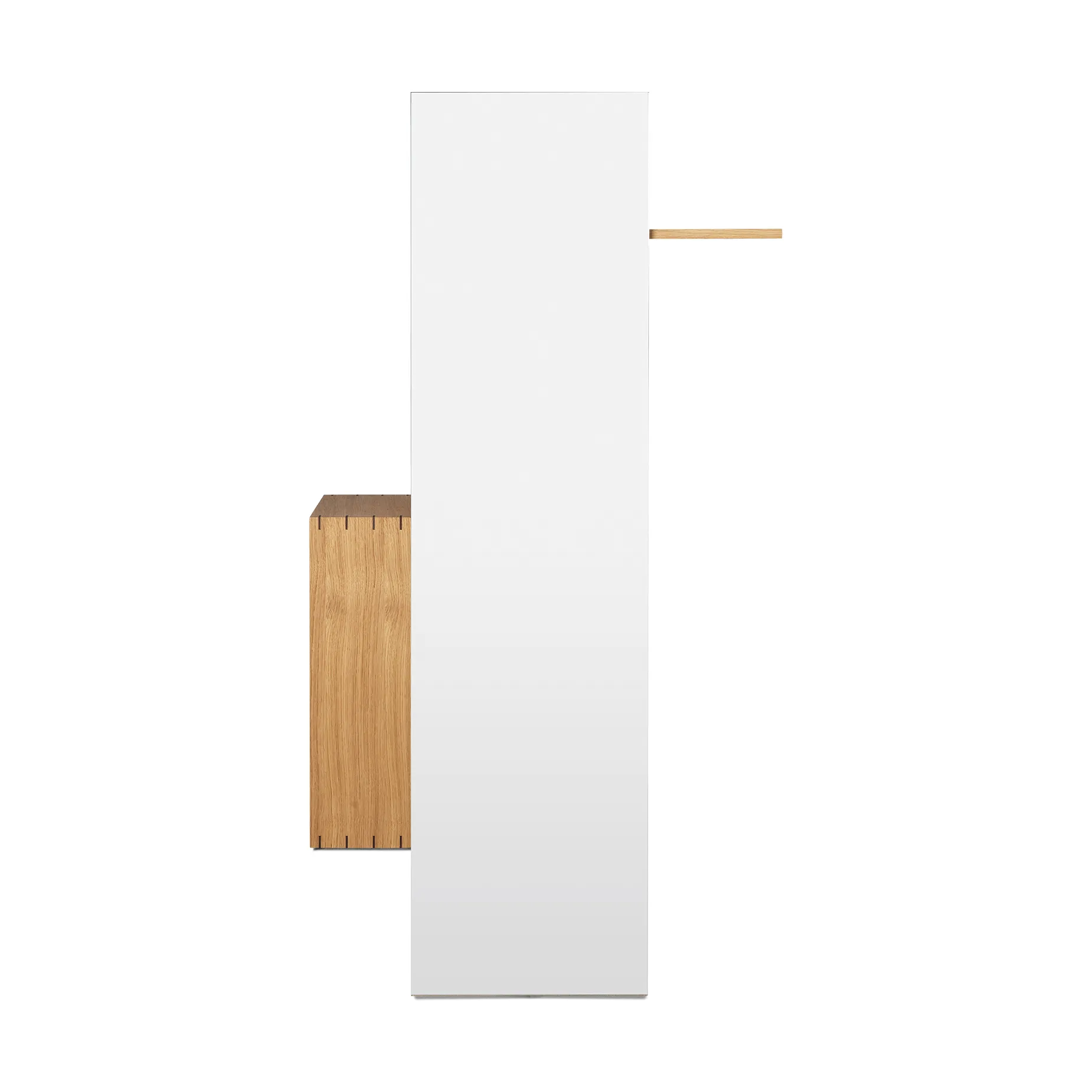 Bon hallway cabinet knagerække med spejl, Oiled Oak Ferm Living