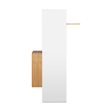 Bon hallway cabinet knagerække med spejl - Oiled Oak - ferm LIVING