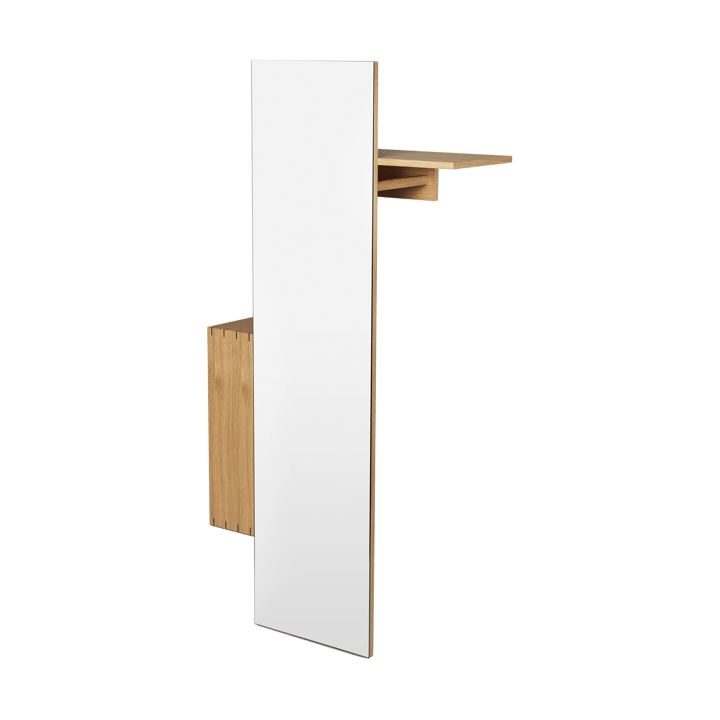 Bon hallway cabinet knagerække med spejl, Oiled Oak Ferm Living