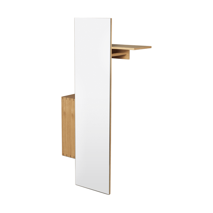 Bon hallway cabinet knagerække med spejl - Oiled Oak - ferm LIVING