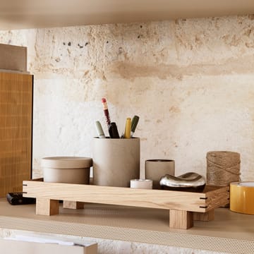 Bon opbevaringskrukke lille - Beige/Sort - ferm LIVING