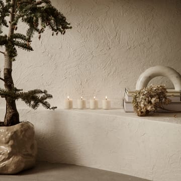 Bow adventslysestage - Hvid marmor - ferm LIVING